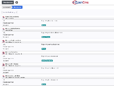 Mandanten App - Liste der Mandanten