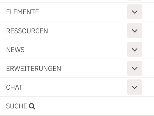 Anzeige Such-Icon in der Mobilansicht